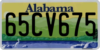 AL license plate 65CV675