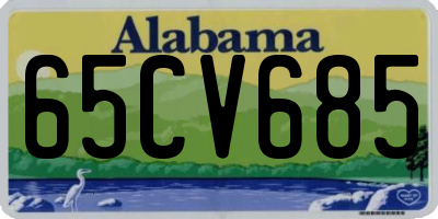AL license plate 65CV685