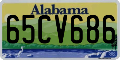 AL license plate 65CV686