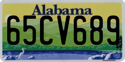 AL license plate 65CV689
