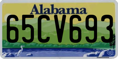 AL license plate 65CV693