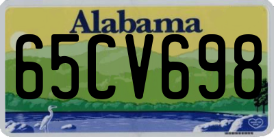 AL license plate 65CV698