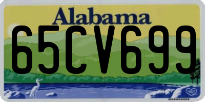AL license plate 65CV699