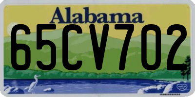 AL license plate 65CV702