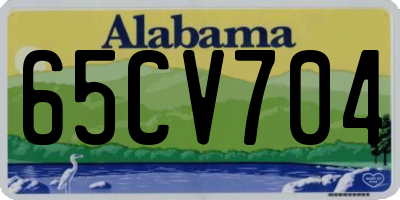 AL license plate 65CV704