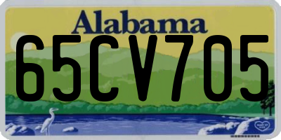AL license plate 65CV705