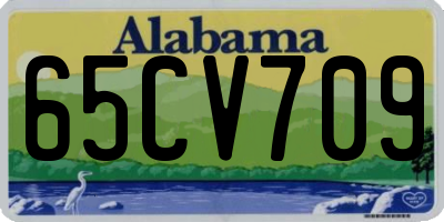 AL license plate 65CV709