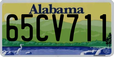 AL license plate 65CV711