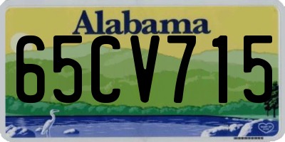 AL license plate 65CV715