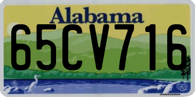 AL license plate 65CV716