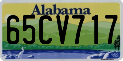 AL license plate 65CV717