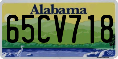 AL license plate 65CV718
