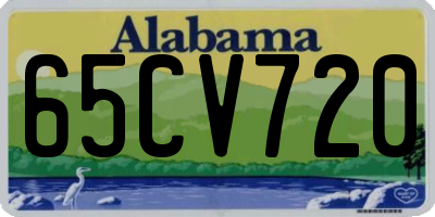 AL license plate 65CV720