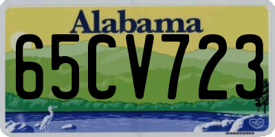 AL license plate 65CV723