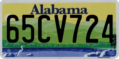 AL license plate 65CV724