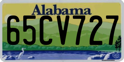 AL license plate 65CV727
