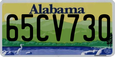 AL license plate 65CV730
