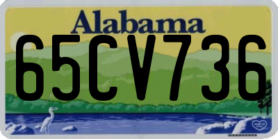 AL license plate 65CV736