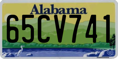 AL license plate 65CV741