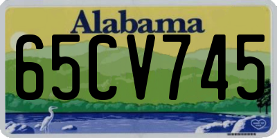 AL license plate 65CV745