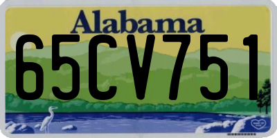 AL license plate 65CV751