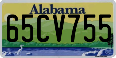 AL license plate 65CV755
