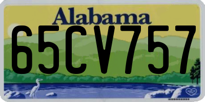 AL license plate 65CV757