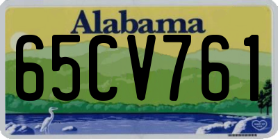 AL license plate 65CV761