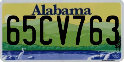 AL license plate 65CV763