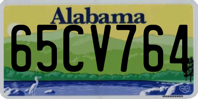 AL license plate 65CV764
