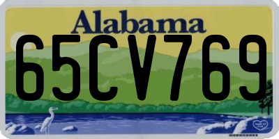 AL license plate 65CV769