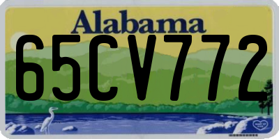 AL license plate 65CV772