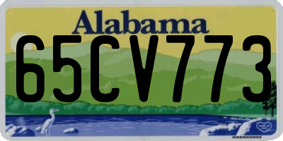 AL license plate 65CV773