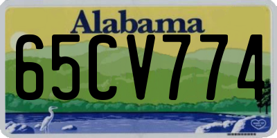 AL license plate 65CV774