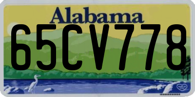 AL license plate 65CV778