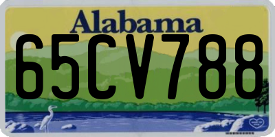 AL license plate 65CV788