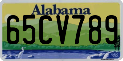 AL license plate 65CV789