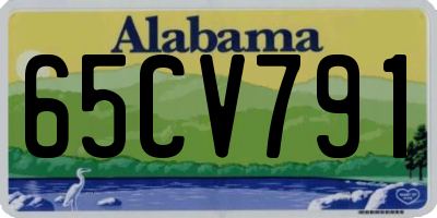 AL license plate 65CV791
