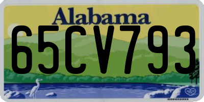 AL license plate 65CV793