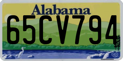 AL license plate 65CV794