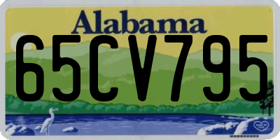 AL license plate 65CV795