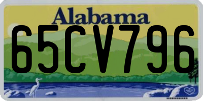 AL license plate 65CV796