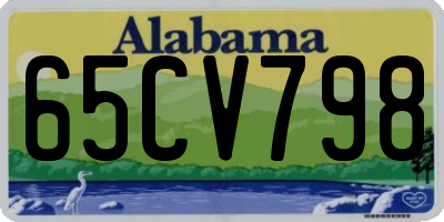 AL license plate 65CV798