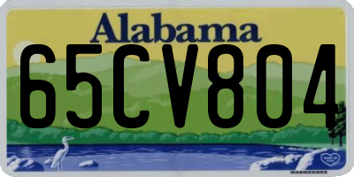 AL license plate 65CV804