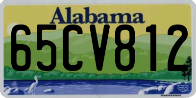 AL license plate 65CV812