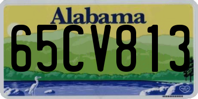 AL license plate 65CV813