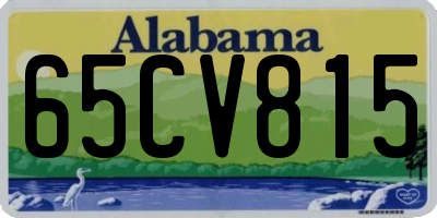 AL license plate 65CV815