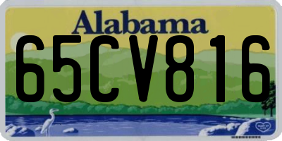 AL license plate 65CV816