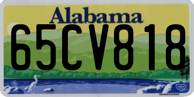 AL license plate 65CV818
