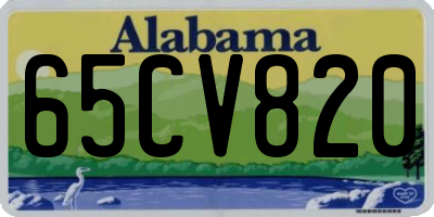 AL license plate 65CV820